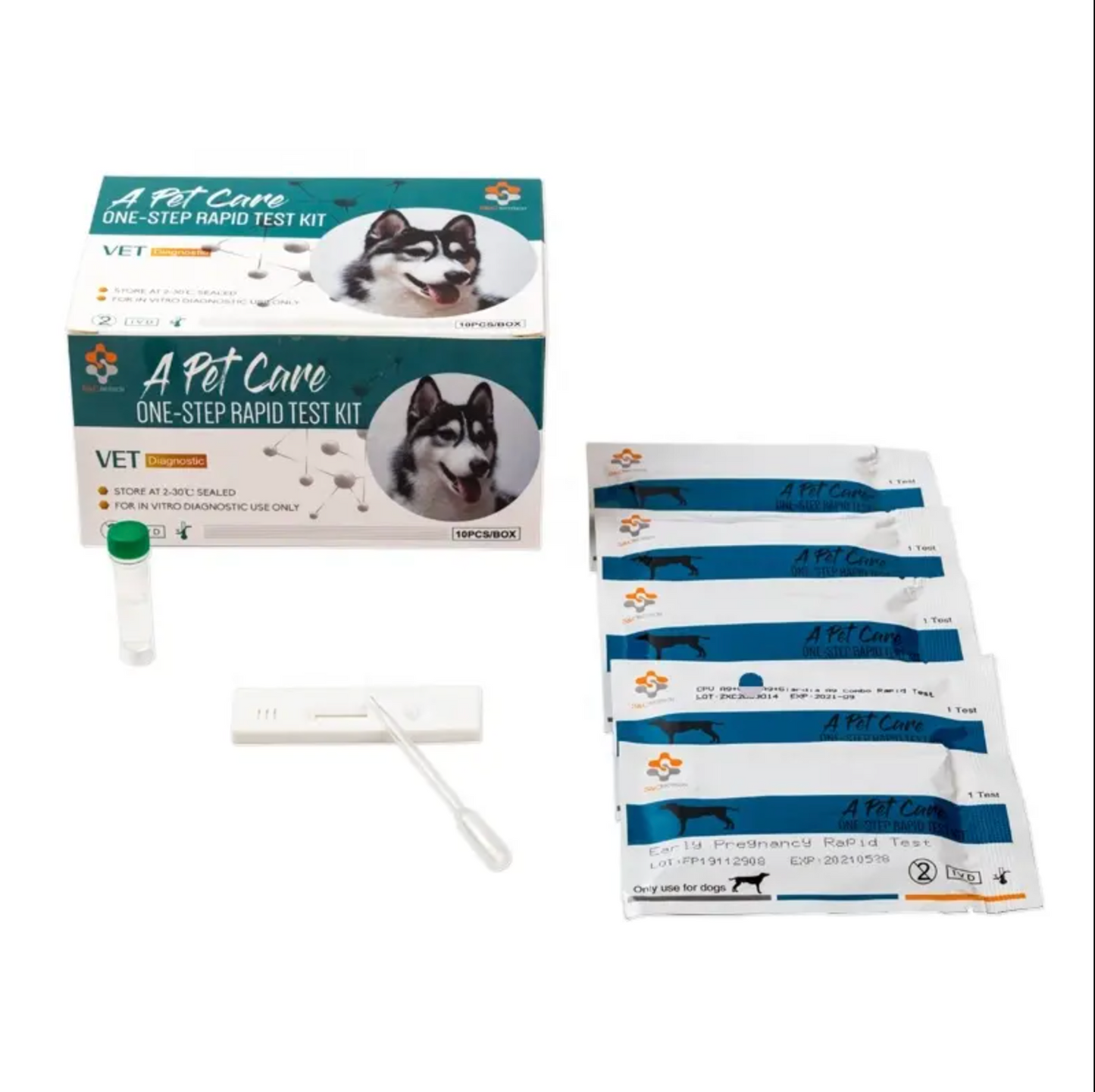 Early PREGNANCY Canine & Feline Rapid RELAXIN 5 Test Kits (RLN) - For Dogs & Cats