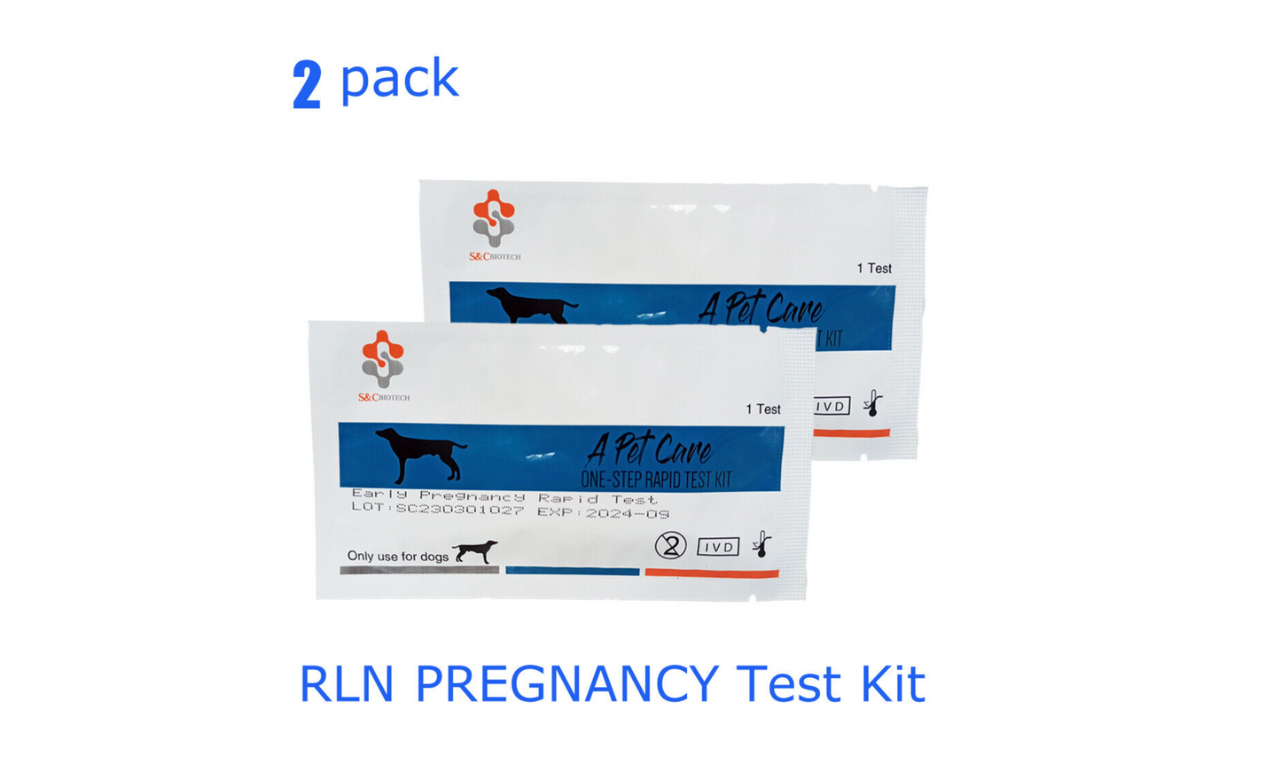 Early PREGNANCY Canine & Feline Rapid RELAXIN Test Kit (RLN) - For Dogs & Cats